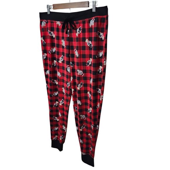 Classic Polo Ralph Lauren Polo Bear Red All Over Pajama Night Sleep Pants XL - Picture 5 of 8
